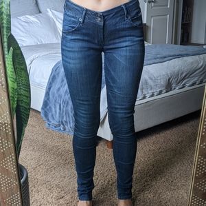 Hudson denim - low/mid rise skinny jeans - 27